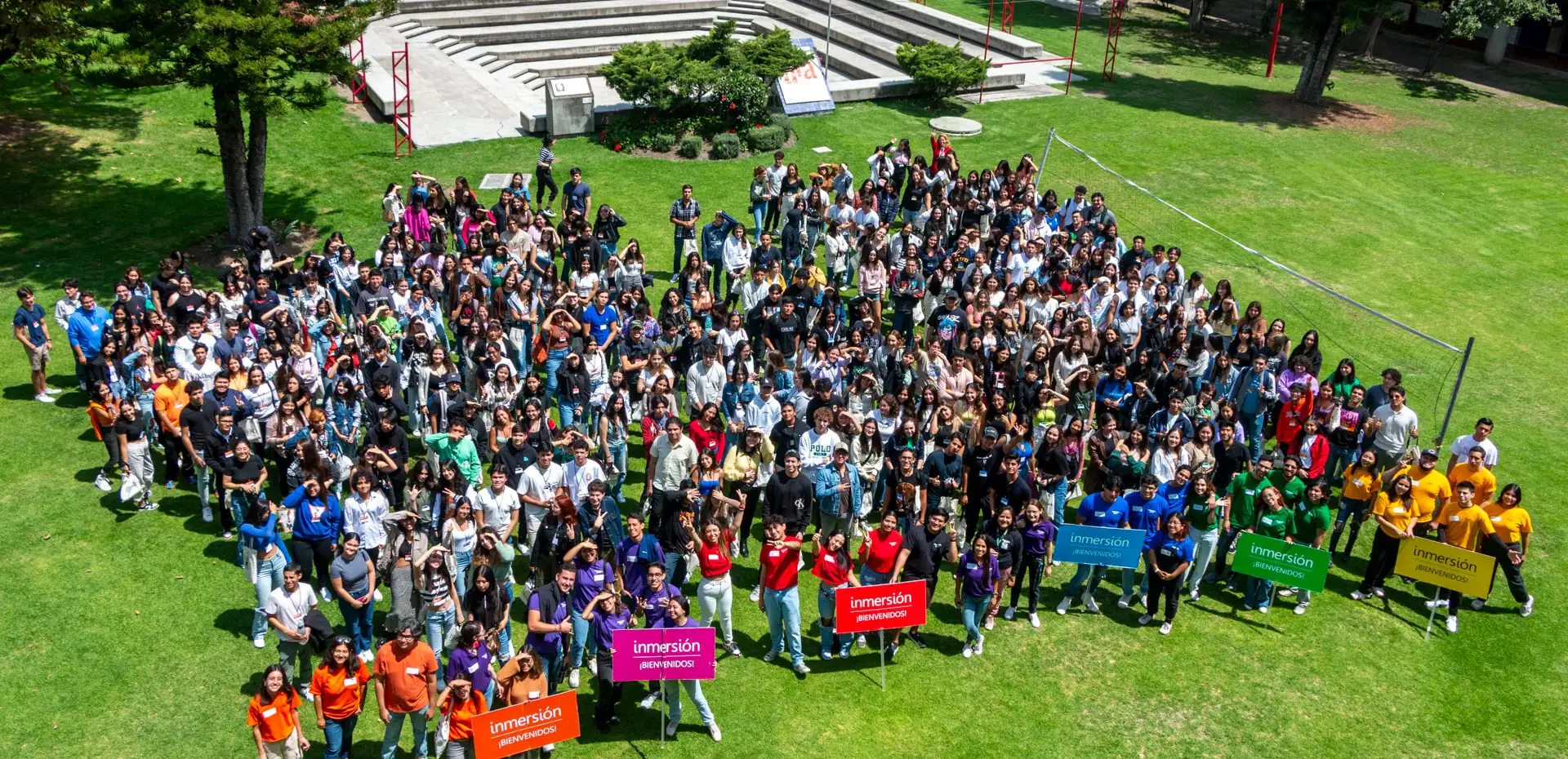 Foto panorámica de alumnos de inmersión