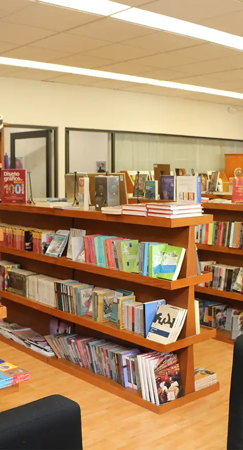 Vista interior de la librería