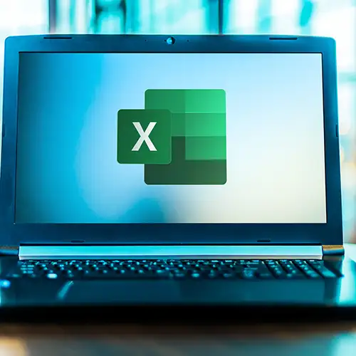 Logo excel en monitor