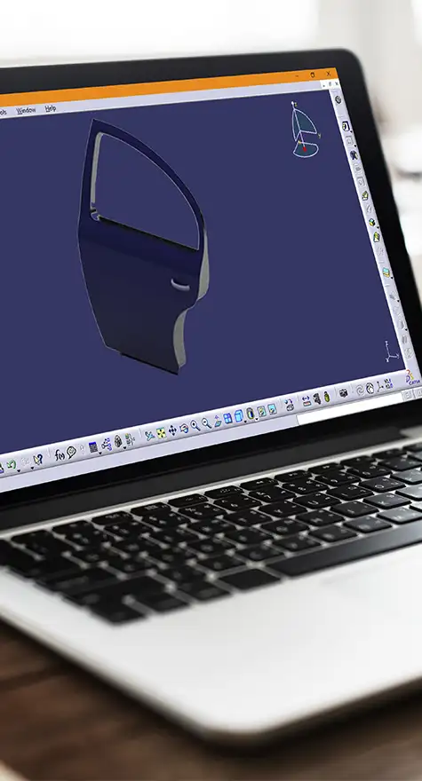 Laptop con CAD