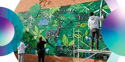 Pared verde